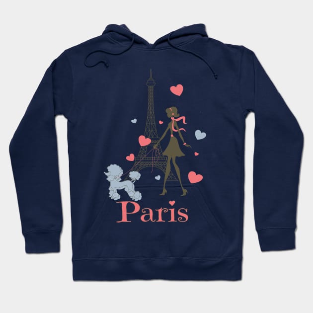 Girl in Paris Hoodie by AlondraHanley